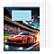 тетрадь  12л клетка цв. обл "на вираже" (универсальная плашка)