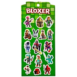 наклейки 3d bloxer 10*22см ассорти