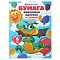 бумага цветная бархатная а4 8л. 8цв. на липкой основе