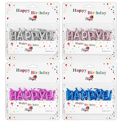 свечи для торта "happy birthday" ассорти
