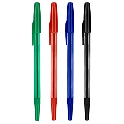 набор ручек шар.  4цв. стамм 049 корпус тонированный