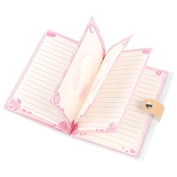 Блокнот 10,5*14,8см 80л на кнопке в клетку "Макаруны"