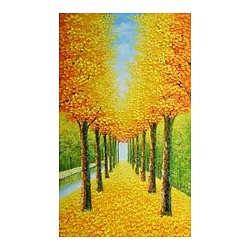 алмазная   живопись 40*60см осенняя алея