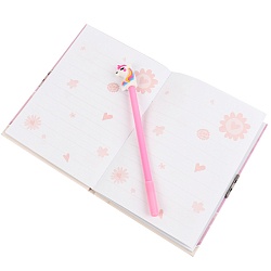 Блокнот A5  50л "Весёлые единороги"  с ручкой в наборе