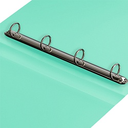 папка с 4-мя кольцами 40мм 500мкм пастель мятная