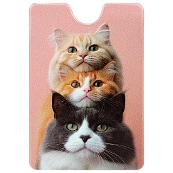 обложка на пропуск/проездной "ушастое трио" пвх