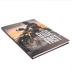 ежедневник недатированный  а5  80л. "байкер в экипировке" глянц.лам.