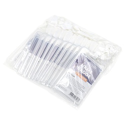 бейдж на ленте вертикальный белый