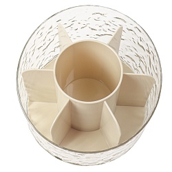 органайзер настольный пластиковый 7 отделений вращающийся