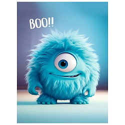 Блокнот А7  48л "Цветные монстрики-3" на склейке