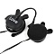 наушники "зайки" накладные проводные с микрофоном черные