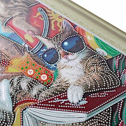 алмазная живопись "darvish" 40*50см коты на отдыхе