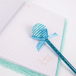 Блокнот A5  80л меховой с ручкой в наборе