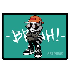 папка для тетрадей  а4 на молнии крутой енот