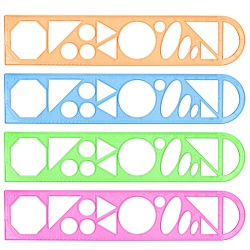 линейка-трафарет 20см