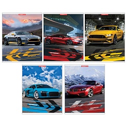 тетрадь  96л кл. "крутые авто" обложка уф-лак