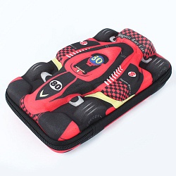 пенал "3d cars" 23,5*14*6см (красный)