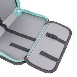 пенал 1отдел. 190*115мм  веселые коты с откидной планкой