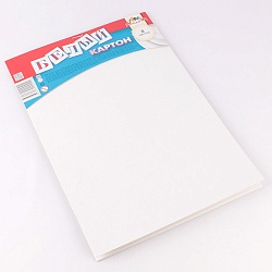 картон белый  а4  8л