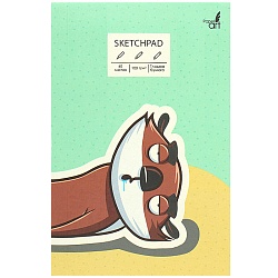 скетчпад 140*200мм 40л so tired  склейка. обл.: мат лам. блок: офсет 100г/м2