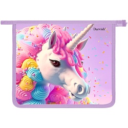 папка для тетрадей а5 на молнии "волшебный единорог"