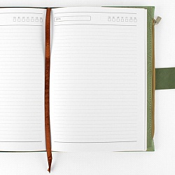 ежедневник а5 недатиров. 120л "darvish" обложка к/з (3 цвета) на застежке, с двумя отделениями