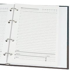 ежедневник недатированный  а5 128л. "тёмные оттенки" на кольцах