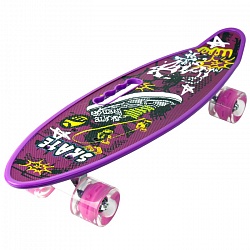 скейтборд  55*14 см фиолетовый