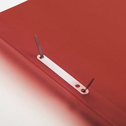 папка-скоросшиватель с перфорацией а4 "brauberg" 180мкм красный