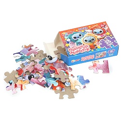 пазл   35 деталей  пушистый монстрик