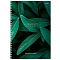 книжка записная  а4 100л "зелёные листья-4" 7бц гребень