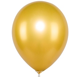 шар воздушный 10" хром золото/gold 50шт/уп
