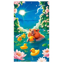 Блокнот А6  24л "Забавные капибары" ассорти,  на скрепке