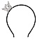 ободок чёрный для волос с короной
