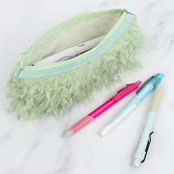 пенал на молнии салатовый