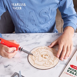 выжигание. доски для выжигания "зайка" (круг, конверт а4)"