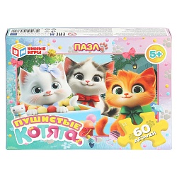 пазл   60 деталей  пушистые котята