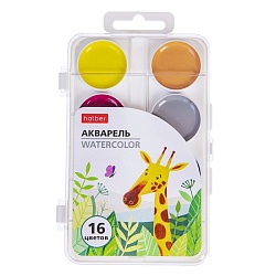 краски аквар. 16цв. "colora" медовые без кисти