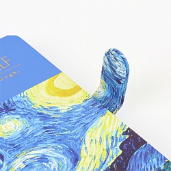 Блокнот 13*19см 112л "Звездная ночь" на магнитной застежке 