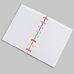 Блокнот 15,5*21см 80л на пластиковых кольцах в клетку "Девочка со щенком"