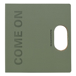 ежедневник 21*21,5см недатиров. 100л  обложка кожзам хаки