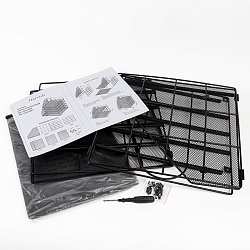 лоток металлический 1 отделение 5 секций цвет чёрный