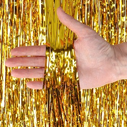 дождик на ёлку волшебство 1,5 м* 10 см, золотой