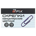 Скрепки 28мм "Бугинком" цветные 100шт/уп  РБ