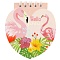 Блокнот A7  40л "Flamingo" на спирали