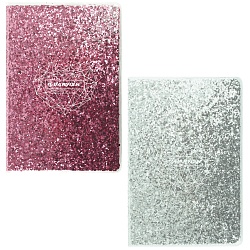 Блокнот 14*21см 80л в линейку обложка с блёстками