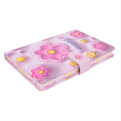 Блокнот 13*19 см 120л обложка "Цветы" с рисунком 3D эффект