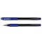 ручка гелевая синяя "darvish" корпус прозрачный матовый с резиновым держателем
