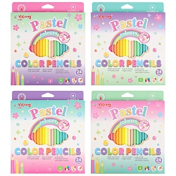 карандаши 24цв шестигранный корпус