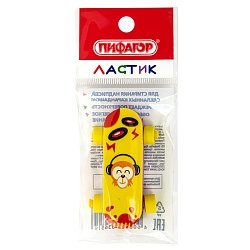 ластик фигурный "скейт", 57х32х11 мм, ассорти